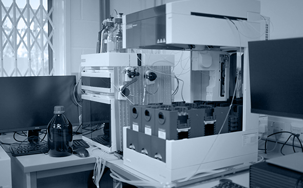 Analytical Science at CatSci 6 Analytical Science - blue toned image of Analytical Science laboratory