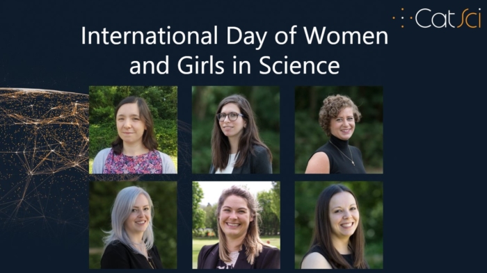 CatSci Women in STEM day - images of 6 catsci female scientists