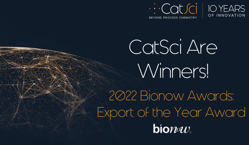 CatSci Win Bionow Awards Export of the Year Award