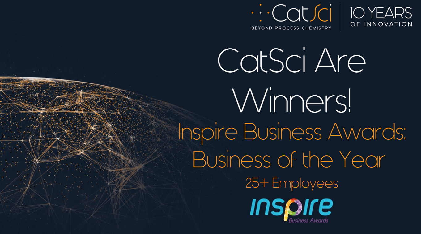 CatSci Win The Inspire Business Awards’ Business of the Year Award