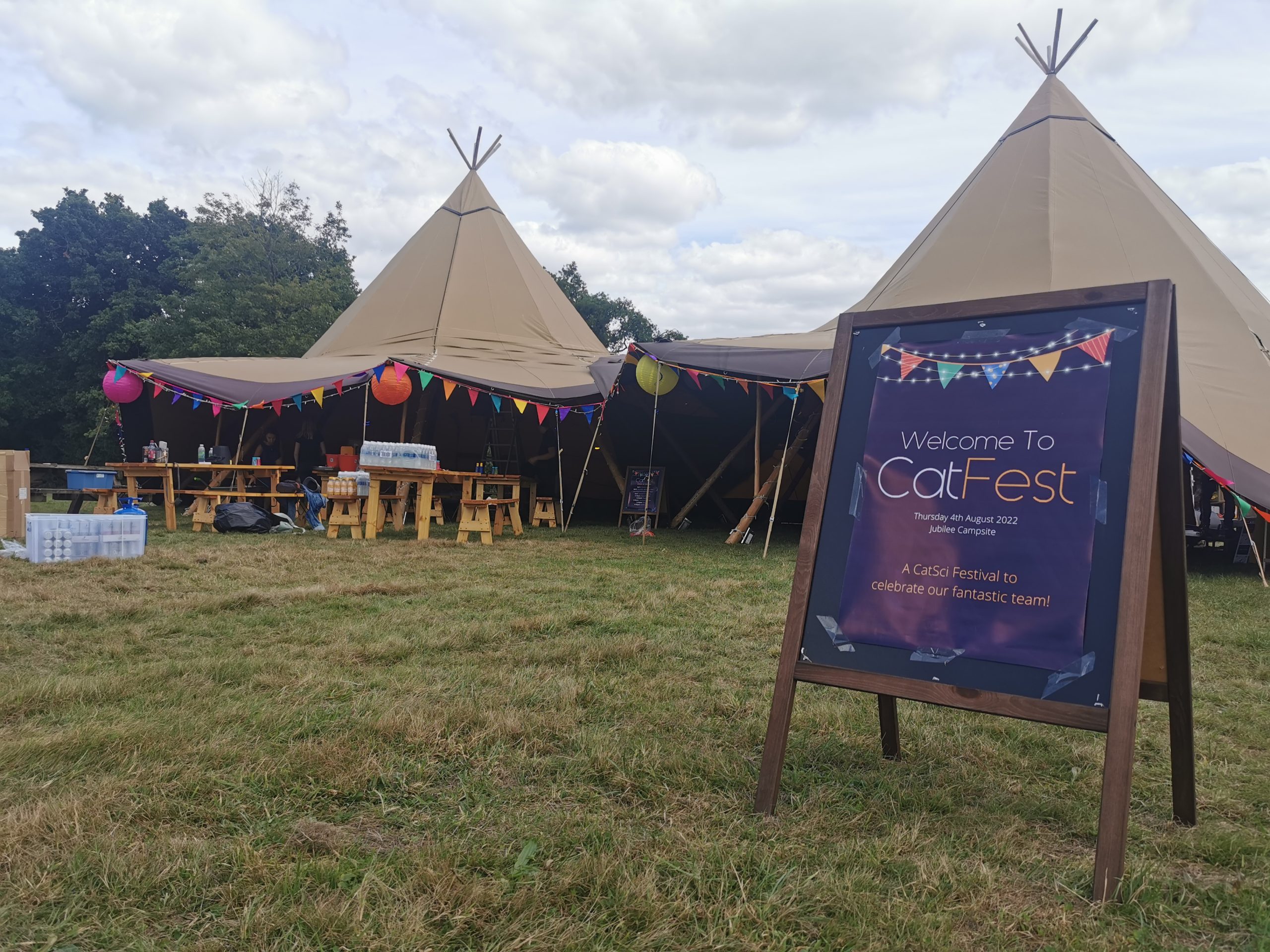 CatSci Enjoy CatFest - image of festival style tents