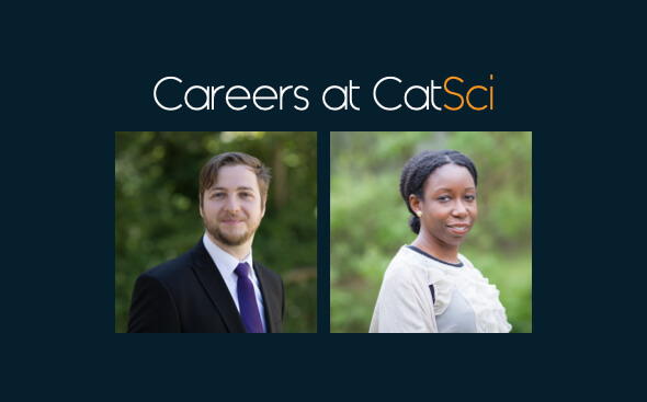 Careers at CatSci blog: Image shows Dr Andrew Roberts and Dr Nadia Fleary-Roberts