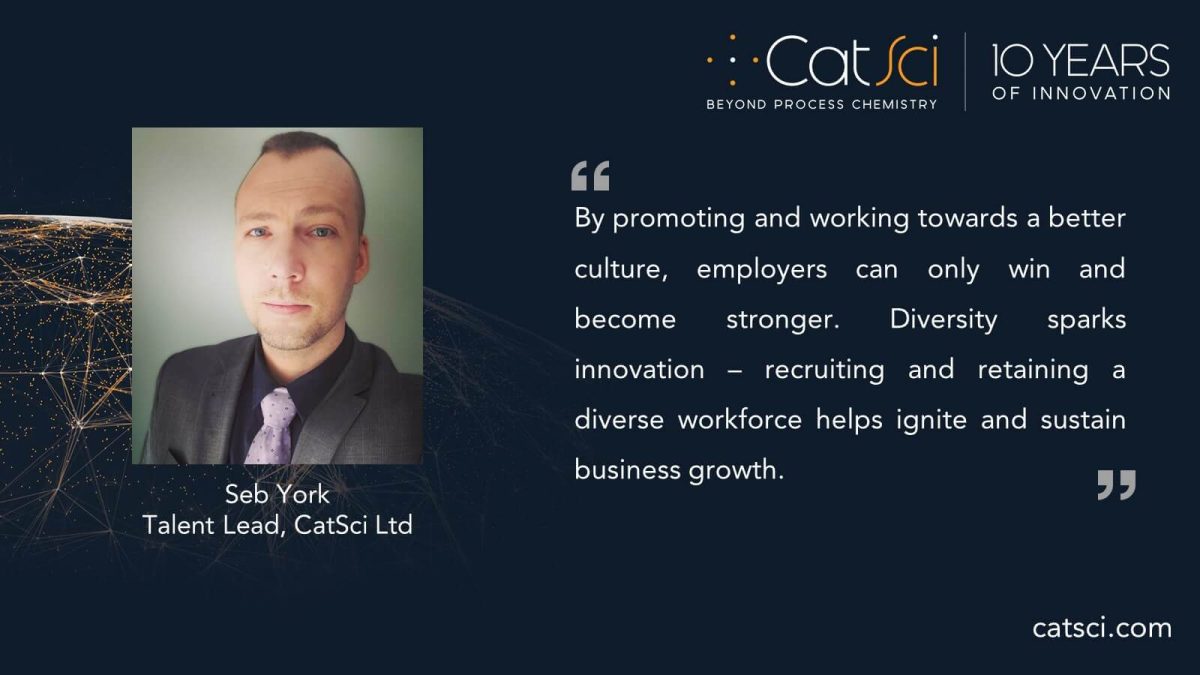 CatSci Commitment to Diversity, Equality and Inclusion - image of Seb York
