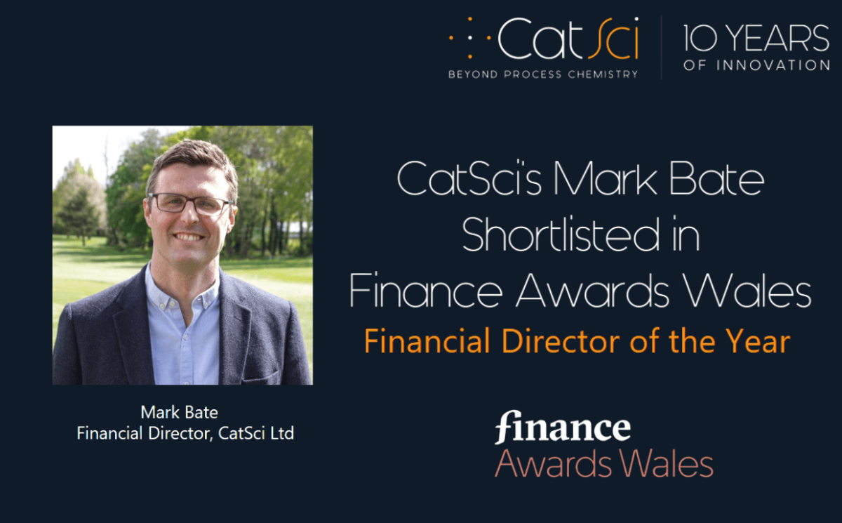 Mark Bate, CatSci’s Financial Director, Shortlisted In Prestigious Finance Award Wales Awards