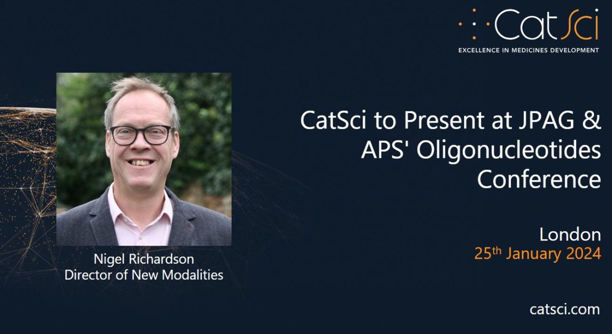 CatSci to Present at JPAG & APS’ Oligonucleotides Conference
