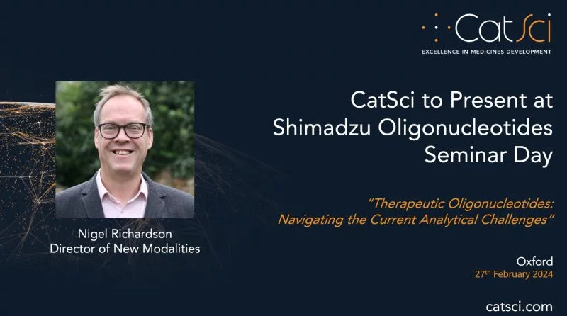 CatSci’s Dr Nigel Richardson to Present at Shimadzu Oligonucleotides Seminar Day