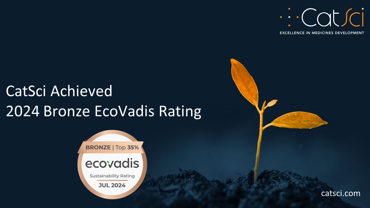 CatSci Achieves 2024 Bronze EcoVadis Sustainability Rating