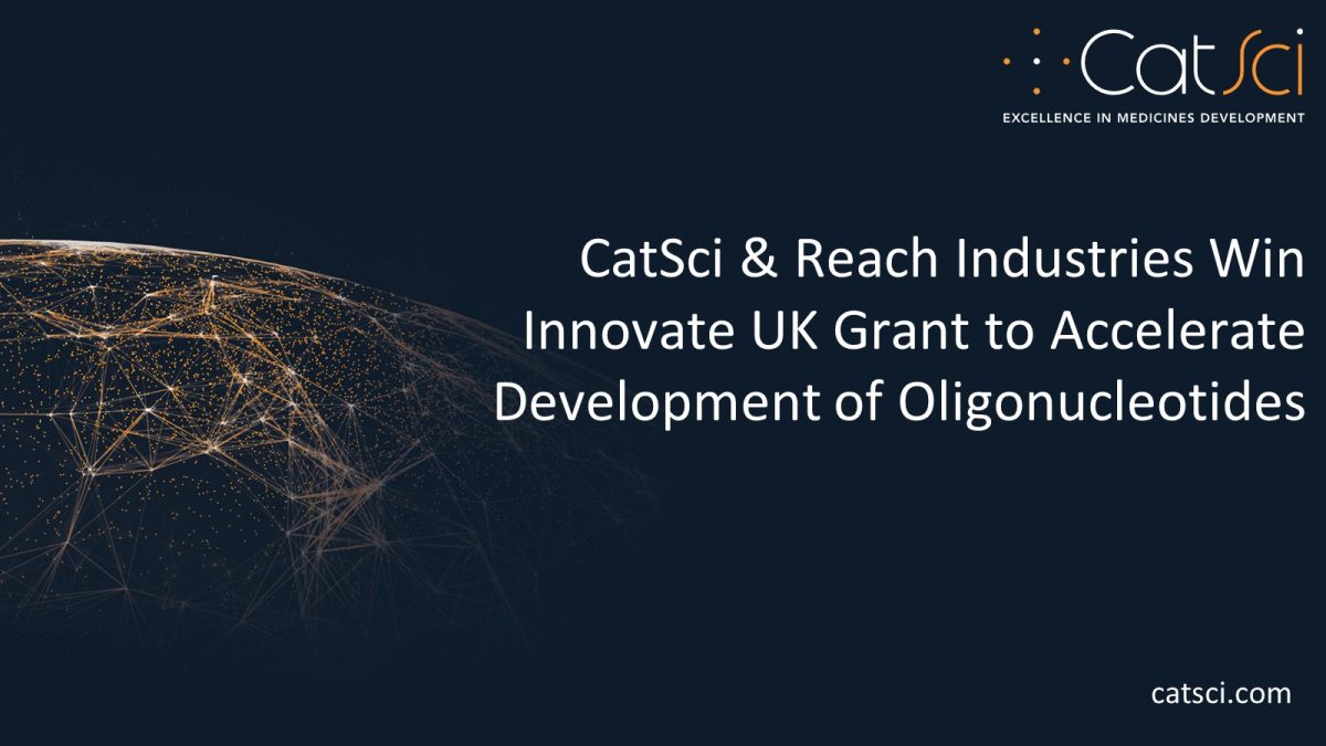 CatSci and Reach Industries Win Innovate UK Grant to Accelerate Development of Oligonucleotides