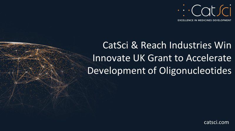 CatSci and Reach Industries Win Innovate UK Grant to Accelerate Development of Oligonucleotides