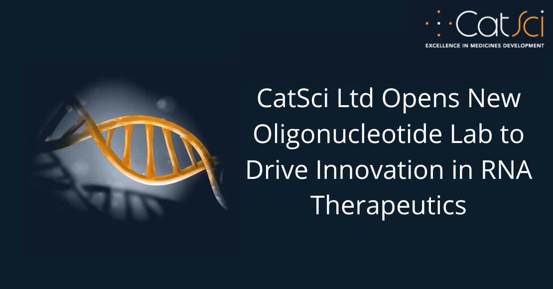 CatSci Ltd Wins SMART Capital Equipment Grant to Open Second Oligonucleotides Lab to Drive Innovation in RNA Therapeutics