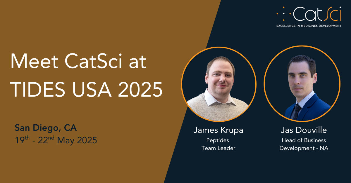 Meet CatSci at TIDES USA 2025 Meet CatSci at TIDES USA 2025