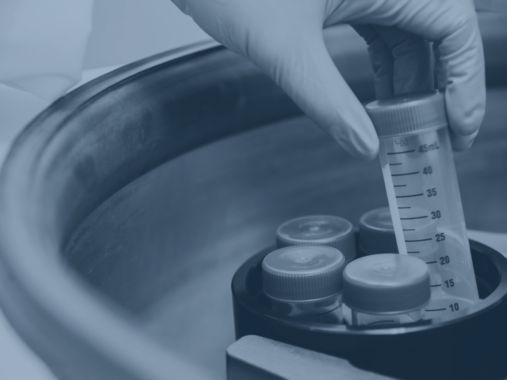 CatSci Peptide Synthesis CatSci Peptide Synthesis: Image of a gloved hand holding a peptide vial
